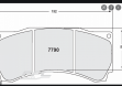 Передние тормозные колодки zone japan для AP RACING CP5060 6-pod